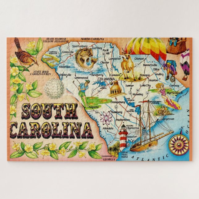 Rompecabezas de jigsaw 20x30 en Carolina del Sur (Horizontal)
