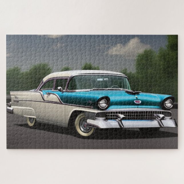 Rompecabezas de jigsaw de coche clásico de 1955 (Horizontal)