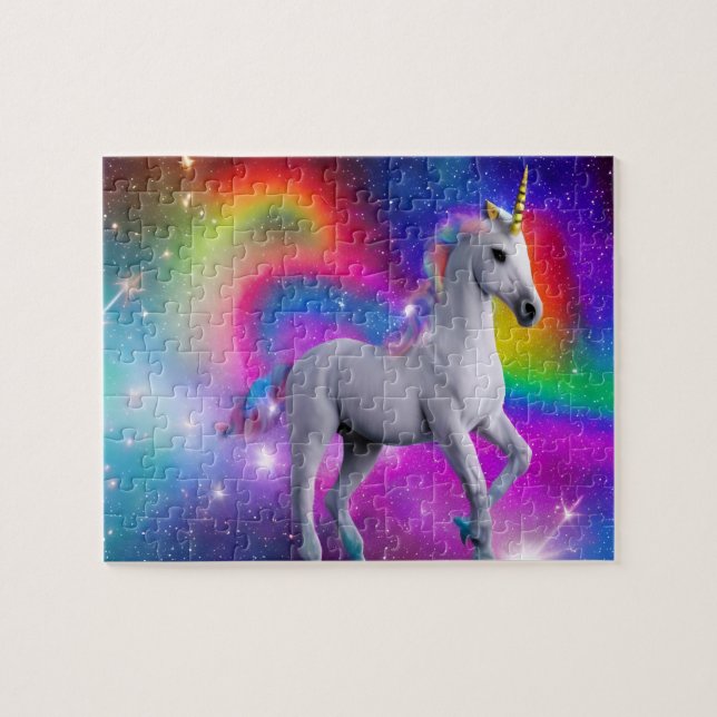 Rompecabezas de Jigsaw de Space Unicorn (Horizontal)