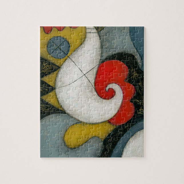 Rompecabezas de jigsaw en globo de cumpleaños (Vertical)