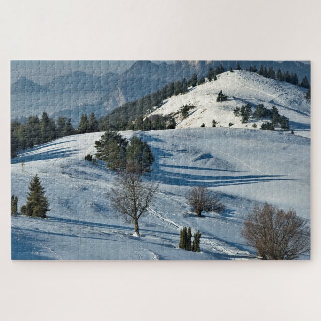 Rompecabezas de Jigsaw en Montaña Escenaria cubier (Horizontal)