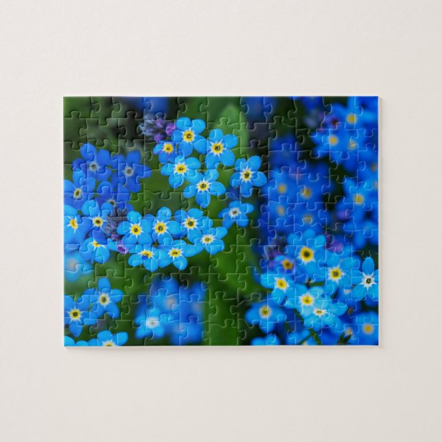 Rompecabezas de jigsaw floral sin olvidar (Horizontal)