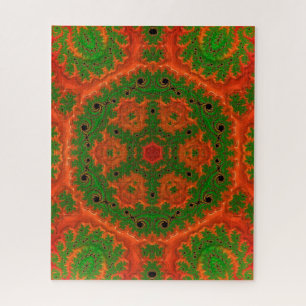 Rompecabezas de Jigsaw, naranja y Kaleidoscopio Ve