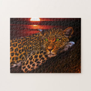 Rompecabezas de juego Leopard