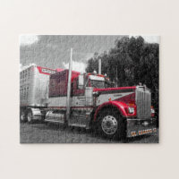 Rompecabezas de Kenworth W900A de la chaqueta de