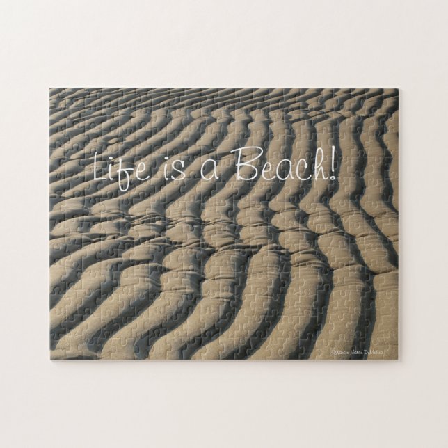 Rompecabezas de la arena de la playa (Horizontal)