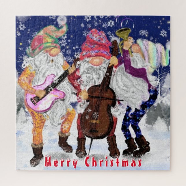 Rompecabezas de la banda de música de los navidade (Vertical)
