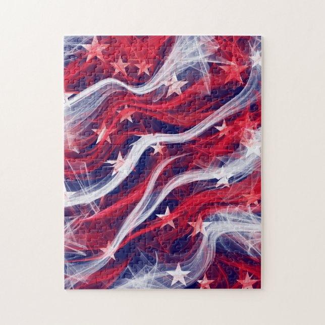 Rompecabezas de la bandera americana (Vertical)
