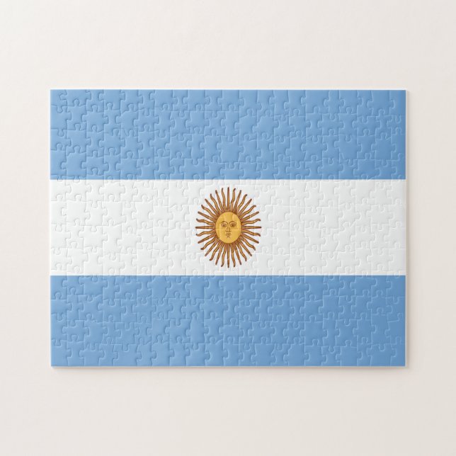 Rompecabezas de la Bandera Argentina (Horizontal)