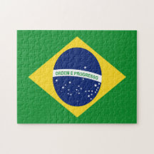 Rompecabezas de la bandera de Brasil