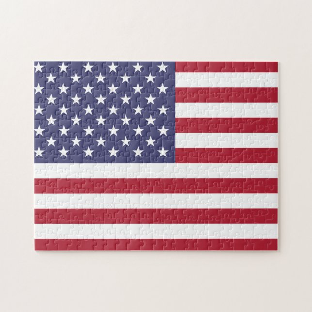 Rompecabezas de la bandera de Estados Unidos (Horizontal)