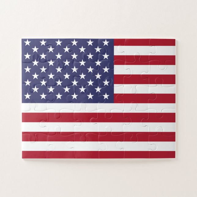 Rompecabezas de la bandera de Estados Unidos (Horizontal)