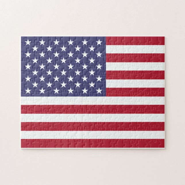 Rompecabezas de la bandera de los Estados Unidos d (Horizontal)