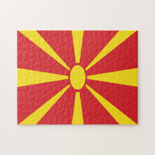 Rompecabezas de la bandera de Macedonia