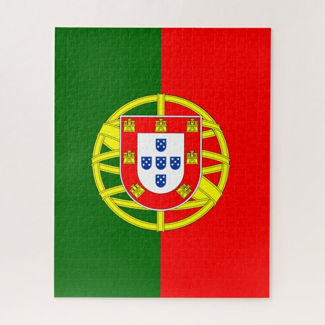 Rompecabezas de la bandera de Portugal, 16" x 20", (Vertical)
