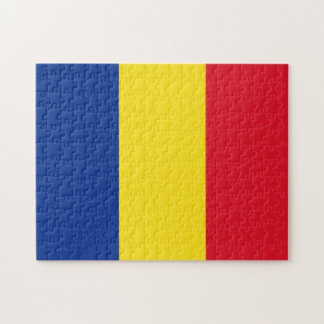 Rompecabezas de la bandera de Rumania (Horizontal)