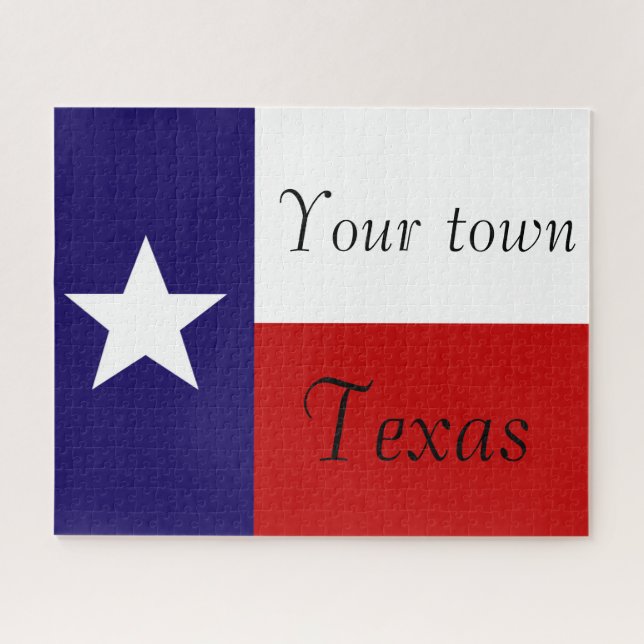 Rompecabezas de la bandera de Texas (Horizontal)