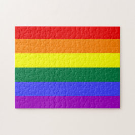 Rompecabezas de la bandera del orgullo arcoiris