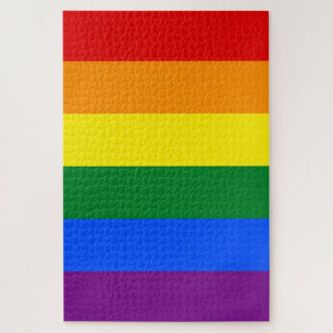 Rompecabezas de la bandera del orgullo arcoiris