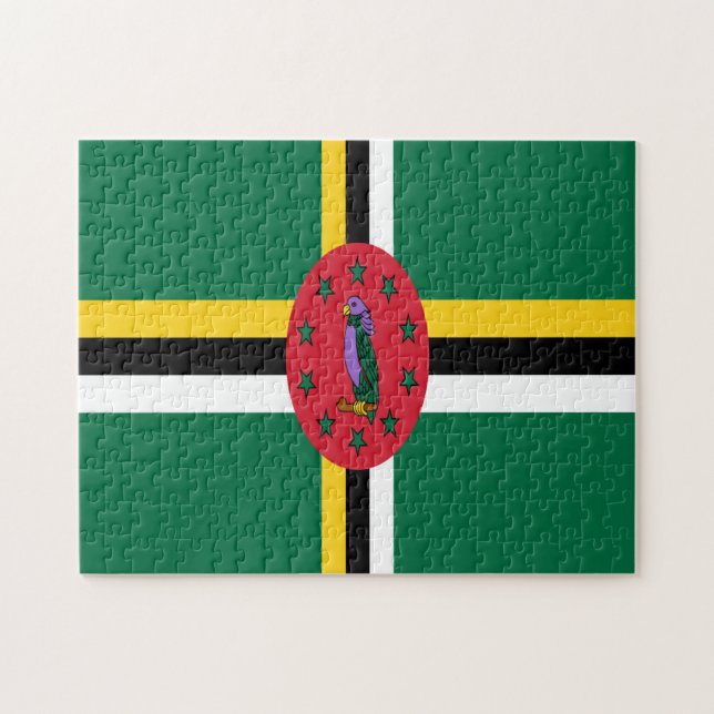 Rompecabezas de la Bandera Dominica (Horizontal)