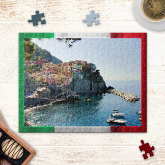 Rompecabezas de la bandera italiana de Cinque Terr