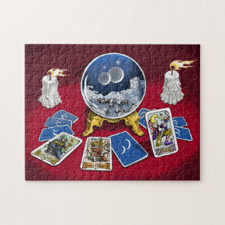 Rompecabezas de la bola de cristal de Tarot del