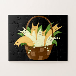 rompecabezas de la canasta de gatos