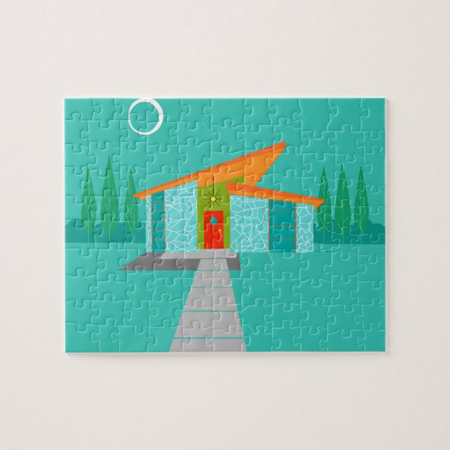 Rompecabezas de la casa del dibujo animado de la (Horizontal)