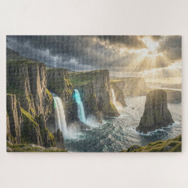 Rompecabezas de la cascada costera de la Isla de l