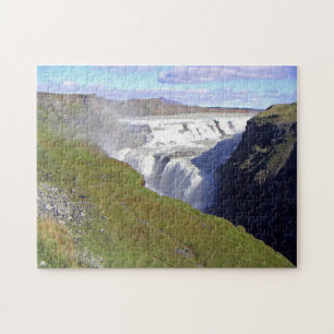 Rompecabezas de la cascada de Gullfoss en Islandia