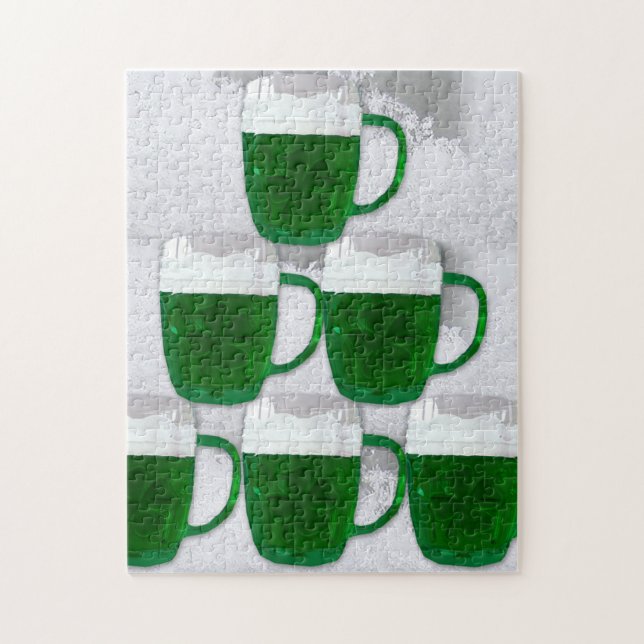 Rompecabezas de la cerveza verde irlandesa (Vertical)