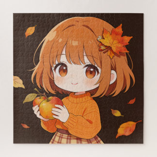 Rompecabezas de la chica de otoño