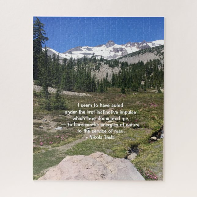 Rompecabezas de la cita de Tesla 520 pedazos (Vertical)