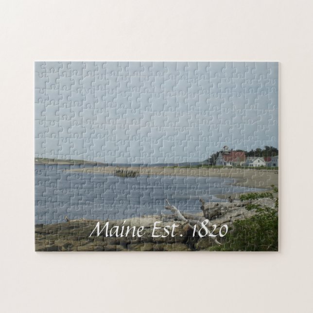 Rompecabezas de la costa de Maine (Horizontal)