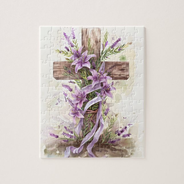 Rompecabezas de la Cruz de Pascua (Vertical)