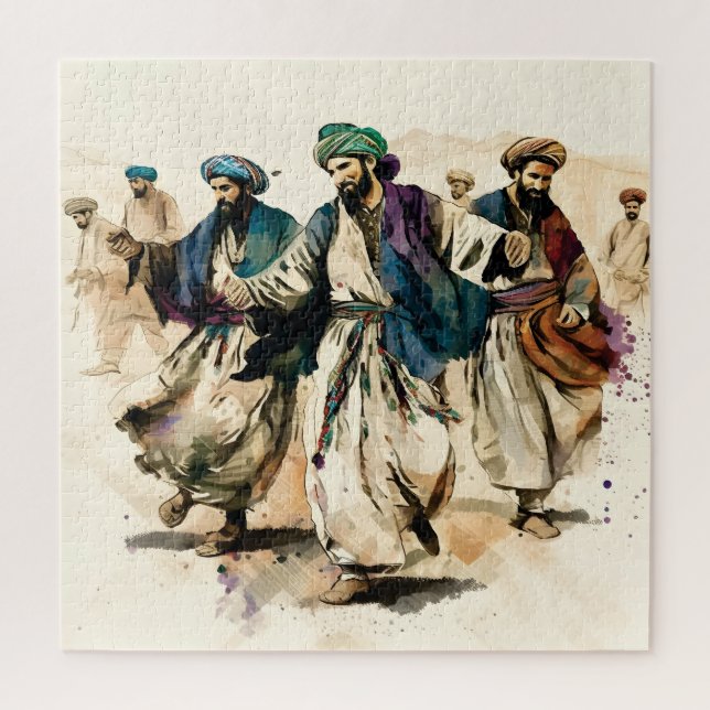 Rompecabezas de la danza afgana Athan (Vertical)