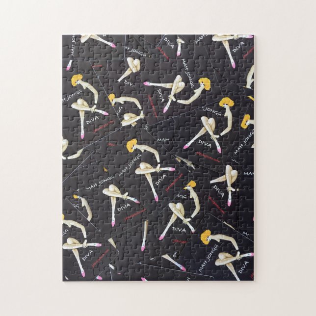 Rompecabezas de la diva del Mah Jongg (Vertical)