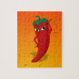 Rompecabezas de la diva del pepino rojo
