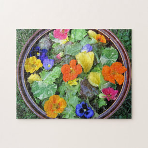 Rompecabezas de la ensalada de flores