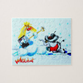 Rompecabezas de la escena de invierno de Metalphan