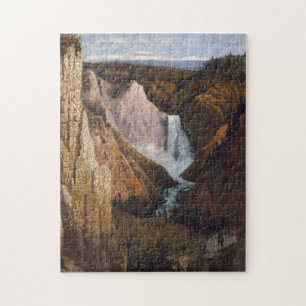 Rompecabezas de la escena de la cascada del cañón