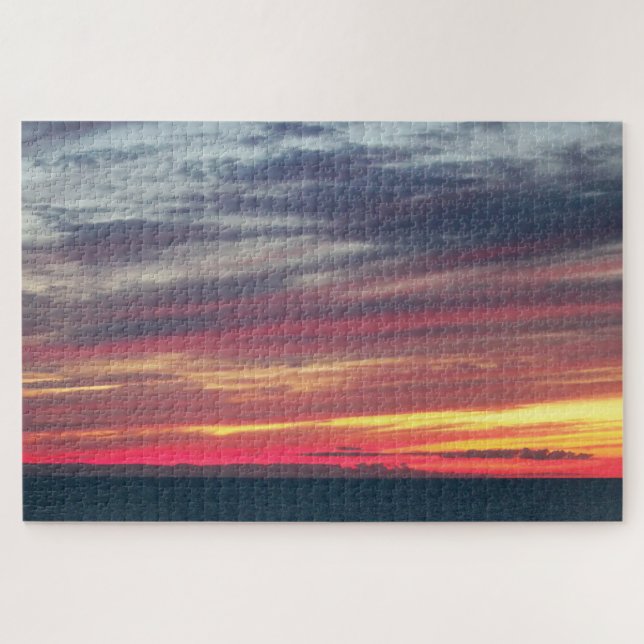Rompecabezas de la escena del cielo al atardecer (Horizontal)