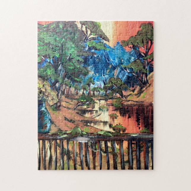 Rompecabezas de la escena del sol (Vertical)