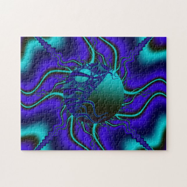 Rompecabezas de la esfera celestial del fractal (Horizontal)