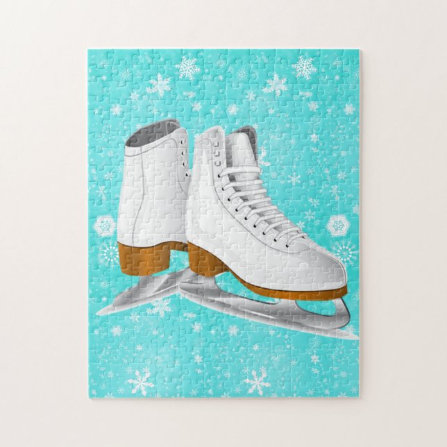 Rompecabezas de la foto de los patines de hielo (Vertical)