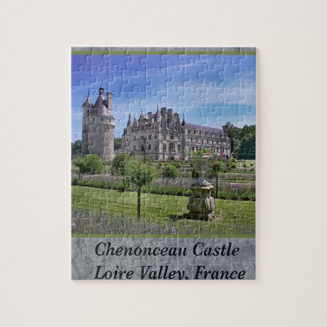 Rompecabezas de la foto del castillo de Chenonceau (Vertical)