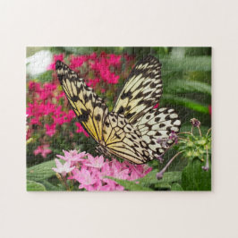 Rompecabezas de la fotografía con mariposa de pape