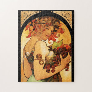 Rompecabezas de la fruta de Alfonso Mucha
