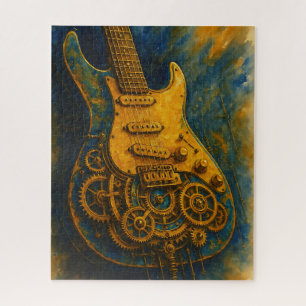 Rompecabezas de la guitarra de Steampunk