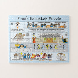 Rompecabezas de la historia de Hanukkah 11 x 14 pi
